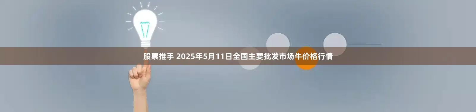 股票推手 2025年5月11日全国主要批发市场牛价格行情