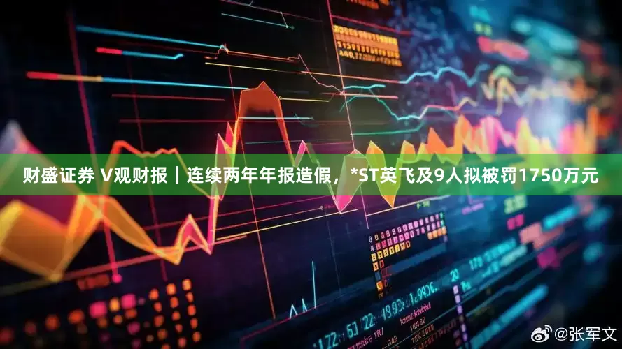 财盛证券 V观财报｜连续两年年报造假，*ST英飞及9人拟被罚1750万元
